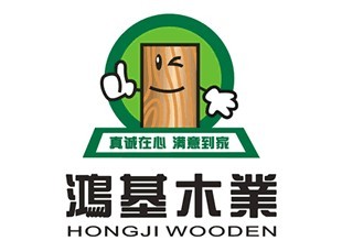 鸿基木业LOGO设计理念